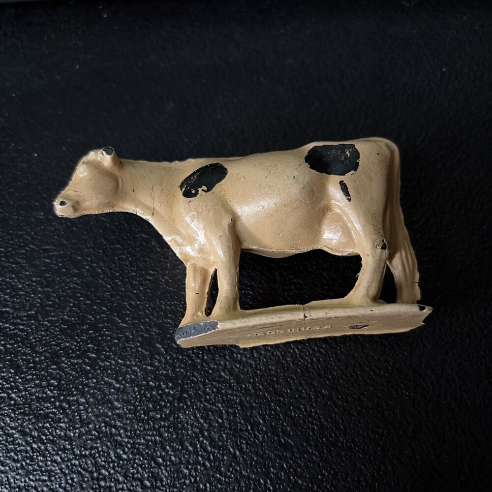 Vintage 1930’s Auburn Rubber Toy Holstein Cow, Made in USA